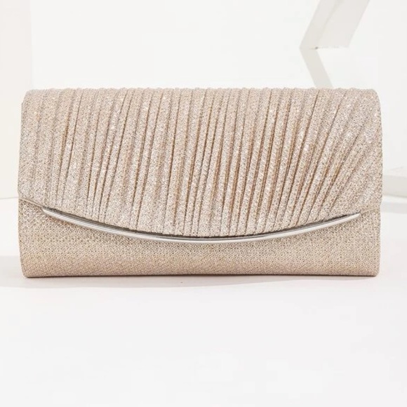 Luxe glitter party evening wedding prom clutch box bag - Picture 5 of 16